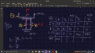 RDM Exercice calcul des caractéristique géométrique dune section plane [upl. by Aneehsram]