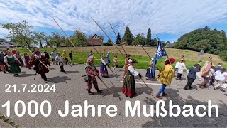 Jubiläum 1000 Jahre Mußbach  Freiamt 2172024 [upl. by Ttayh]