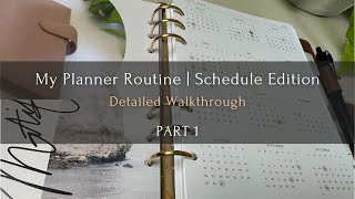 My Planner Routine  PART 1  Scheduling Edition  The Planner Aisle [upl. by Kirat]