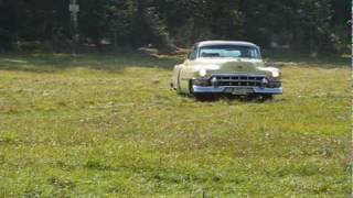 1953 Cadillac Coupe de Ville  camping in nature [upl. by Odlonyer]