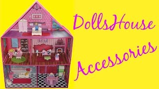 Wooden Dolls House Furniture  Asda George Home [upl. by Ydissak554]