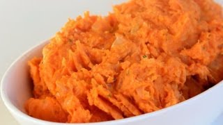 Mashed Sweet Potatoes Recipe with Rosemary amp Yogurt  Clean Eating Recipe [upl. by Ayortal214]