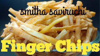 Try this yuca chips at home very tasty amp crunchy  smitha saviruchi  snacks  easy kannada recipe [upl. by Nauqet]