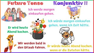 Mastering German Future Tense and Konjunktiv II  Learn German [upl. by Wickner235]