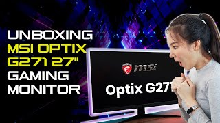 Unboxing All New MSI OPTIX G271 27quot 144Hz Gaming Monitor  Is it Worth buying [upl. by Bough]