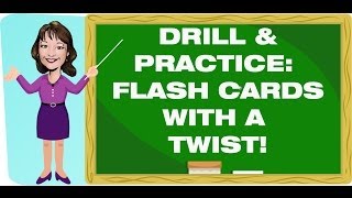 Teaching Strategies Drill and Practice Flash Cards with an Effective Twist [upl. by Gerhan]