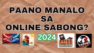 PAANO MANALO SA ONLINE SABONG  HOW TO WIN ONLINE SABONG 2024 [upl. by Oihsoy847]