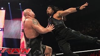 Roman Reigns vs Big Show Raw January 5 2015 [upl. by Vescuso]