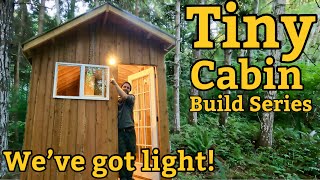 Tiny home mini cabin build part 4 tinyhouse minihouse offgrid [upl. by Enileme]