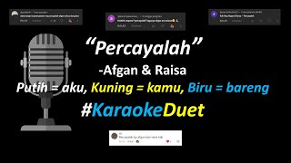 Afgan amp Raisa  Percayalah Karaoke Duet Version  Part Cowok Only [upl. by Ennaylloh]