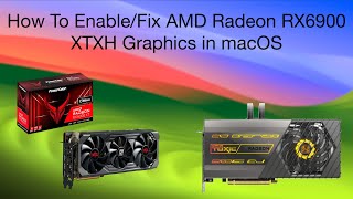 How To EnableFix AMD Radeon RX6900 XTXH Graphics on macOS  Hackintosh [upl. by Inalem]