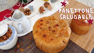 PANETTONE INTEGRAL  Pan Dulce o Pan de Navidad 100 CASERO SIN AZUCAR [upl. by Ymrej]