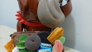 ASMR 🌈 PLACING Milk chocolate icecreamStrawberry chocolateGummiesCookiesChips IN MADDOG PLATE [upl. by Petronilla]