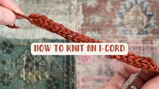 How to knit an icord [upl. by Eyla]