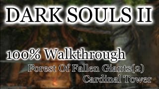 Dark Souls 2 100 Walkthrough 4 Forest Of Fallen Giants  Cardinal Tower All Items [upl. by Hagar481]