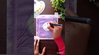 easy watercolouring try it now support nazrins creative world craft painting cute diy [upl. by Etnomaj]