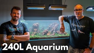 120cm IWAGUMI Aquarium einrichten in der Aquascapers Galerie  Liquid Nature [upl. by Alik]