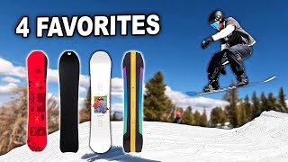 My 4 Favorite Snowboards  Recap amp Review [upl. by Eerehc881]