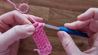 Creating a chainless foundation for a double crochet ripple stitch [upl. by Stanway439]