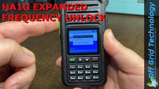 Retevis HA1G Expanded Frequency Unlock  Offgrid Technology [upl. by Aecila]