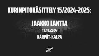 KalPan Jaakko Lantalle ei pelikieltoa [upl. by Inerney]