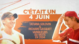 Cétait un 4 juin 2004  Gasquet et Golovin sont en finale du Double Mixte à RolandGarros  FFT [upl. by Racso]