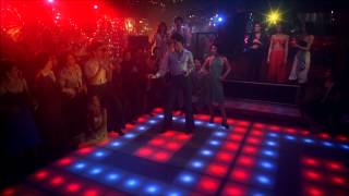 Saturday Night Fever Bee Gees You Should be Dancing John Travolta HD 1080 with Lyrics [upl. by Nicko]