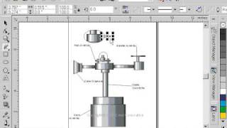 CorelDraw 9 for PC Scenario freehand tool technical drawing [upl. by Gerrit]