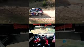 Close call  Braşov Rally  outside view vs onboard view [upl. by Burlie]