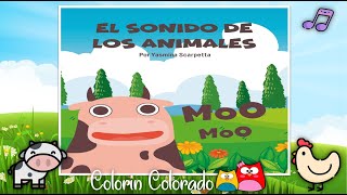 El sonido de los animales Cuento infantil en español con sonidos y onomatopeyas Primeras lecturas [upl. by Yelah26]