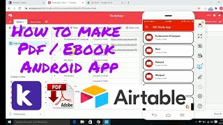 How To Create Study  Ebook App Free Aia Android App Free Kodular Best Aia File 2021 [upl. by Merle839]