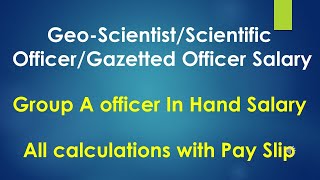 upsc geoscientist salary  scientist salary in india geoscientist salary group A officer salary [upl. by Ojaras]