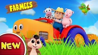 Tractor Song  Nursery Rhymes  Kids Songs  Baby Rhymes by Farmees [upl. by Scarface]