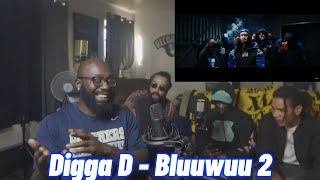 Digga D x Da Guyz  Bluuwuu 2 GoHamm Fam Reaction [upl. by Norahs125]