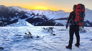 Tatry  Wschód słońca na Grzesiu  Wołowiec  luty 2019 [upl. by Ormand]