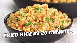 FRIED RICE Easy Dinner in 20 Minutes Asian Style EGG FRIED RICE Recipe by Always Yummy [upl. by Nissa780]