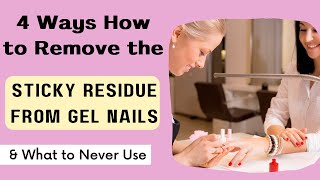 4 Ways to Remove Sticky Wet Layer From Gel Nails [upl. by Retsevlis]