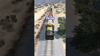 Ramp Buggy vs Unlocked Train on GTA 5 [upl. by Dymphia46]