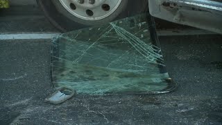 Winds overturn semis on I8 portion closed to highprofile vehicles in East County [upl. by Corny225]