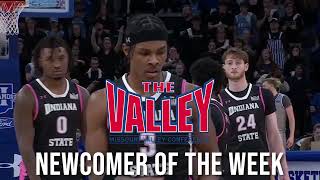 Indiana State Mens Basketball Conwell Named MVC Newcomer of the Week 2524 [upl. by Virgin]