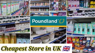 The Cheapest Store in UK  poundland Store Shop with Me 2024  How is this poundland [upl. by Shaylynn]