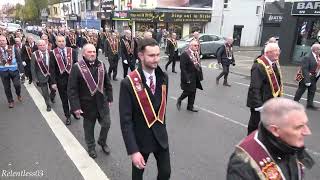 Burntollet SOU No8  ABOD Belfast amp Dist Remembrance Parade  091124 4K [upl. by Berner787]