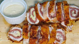 Chicken Cordon Bleu with Bechamel Sauce [upl. by Nahseez]