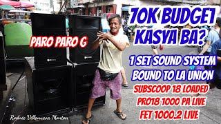 70k BUDGET KASYA BA 1 SET SOUND SYSTEM BOUND TO LA UNIONSUBSCOOP 18 LOADED PRO18 1000FET 10002 [upl. by Ninnahc977]