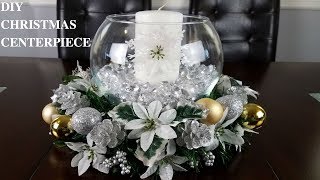 Centerpiece ideas DIY Glam Christmas Centerpiece  xmas decor [upl. by Tayyebeb]