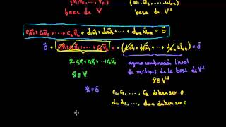 Representar vectores en Rn usando elementos de subespacios [upl. by Gabriello]