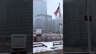 Chicago 🇺🇸♥️❄️ the dream city snow drive ❄️🌨️ a special snowstorm feeling 🌨️☃️✨ [upl. by Anyd]