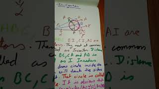 Incircle inradius incenter and angle bisectors [upl. by Nnylamme838]