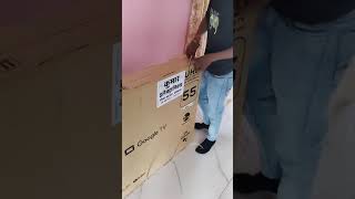 unboxing LED TV 55 inch [upl. by Airrej418]