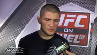 UFC 148 Khabib Nurmagomedov Dedicates Emotional Win to His Mother [upl. by Grevera]